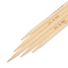 Bild von (UK4 6.0mm) Bambus Stricknadel mit Doppelte Öse Naturfarben 15cm lang, 1 Set ( 5 Stück/Set)