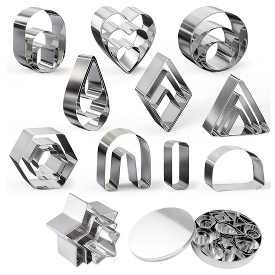 Picture of Stainless Steel Material Accessory Tools Set For DIY Earings Pendants Multicolor 12.5cm x 12.5cm, 1 Set