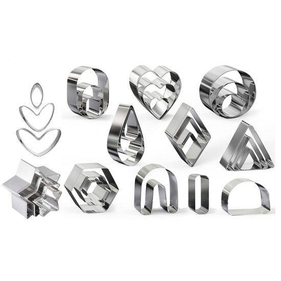 Picture of Stainless Steel Material Accessory Tools Set For DIY Earings Pendants Multicolor 18cm x 8cm, 1 Set