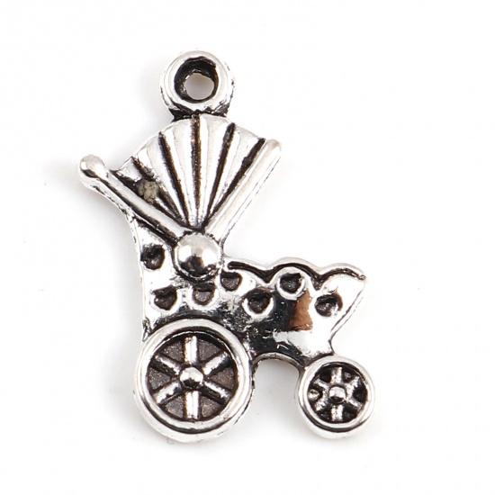 Picture of Charms Antique Silver Color 19mm x 12mm, 20 PCs