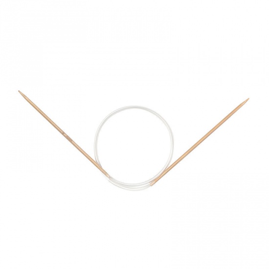 Picture of 2.5mm Bamboo Circular Knitting Needles Natural 40cm(15 6/8") long, 1 Set