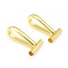 Picture of Zinc Based Alloy & Copper Horizontal Brooch Converters For Changing Brooches Pins To Pendants Findings Drop Gold Plated 20mm x 8mm, 10 PCs
