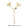 Immagine di Rame Connettore di Collana Oro riempito 9.1cm x 1.6cm, 1 Serie