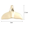 Immagine di Rame Ciondoli Fishtail Oro riempito 3cm x 2.1cm, 2 Pz