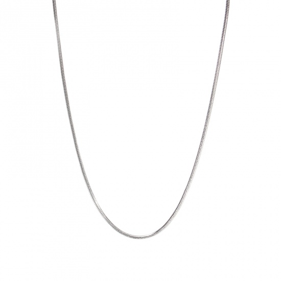 Picture of Stainless Steel Snake Chain Necklace Silver Tone 50cm(19 5/8") long, 1 Piece