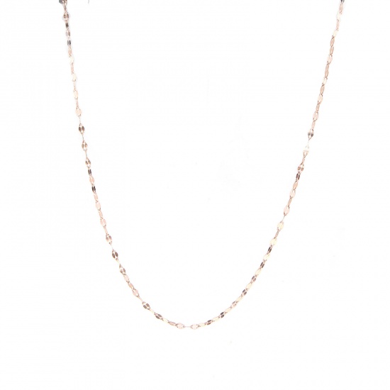 Picture of Stainless Steel Lips Chain Necklace Rose Gold 39.5cm(15 4/8") long, 1 Piece