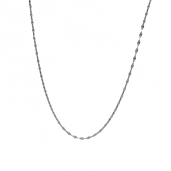 Picture of Stainless Steel Lips Chain Necklace Black 39.5cm(15 4/8") long, 1 Piece