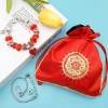 Picture of Zinc Based Alloy Children Kids Beads DIY Kits For Bracelet Necklace Jewelry Making Handmade Accessories Red 15cm x 13cm, 1 Set