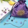 Picture of Zinc Based Alloy Children Kids Beads DIY Kits For Bracelet Necklace Jewelry Making Handmade Accessories Purple 15cm x 13cm, 1 Set