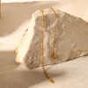 Immagine di Ecologico Semplice & Casual Squisito 18K Oro Placcato 304 Acciaio Inossidabile Catena a Pallini Strozzatore Collana Per Donne 42cm Lunghezza, 1 Pz