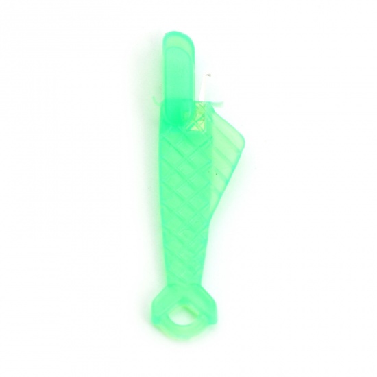 Immagine di Plastica Strumenti per Cucitura Pesce Verde 3.2cm x 0.8cm, 20 Pz