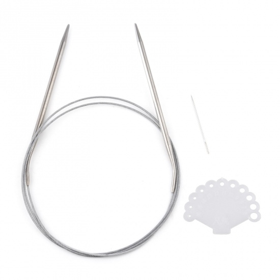 Picture of 4.8mm Stainless Steel Circular Knitting Needles 120cm(47 2/8") long, 1 Set