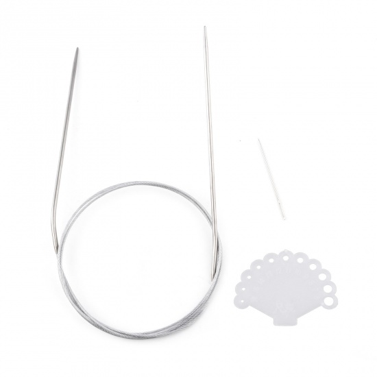 Picture of 2.8mm Stainless Steel Circular Knitting Needles 120cm(47 2/8") long, 1 Set