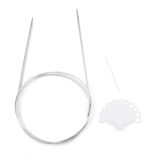 Picture of 2.5mm Stainless Steel Circular Knitting Needles 120cm(47 2/8") long, 1 Set