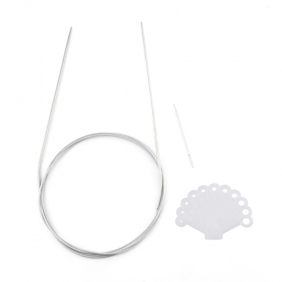 Picture of 2mm Stainless Steel Circular Knitting Needles 120cm(47 2/8") long, 1 Set