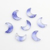 Picture of Glass Galaxy Charms Half Moon Dark Blue Gradient Color 16mm x 11mm, 30 PCs