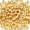 Immagine di Lega di Zinco Schiaccini Perline Oro riempito Tondo Circa 5mm Dia, Foro:Circa 1.6mm, 20 Pz