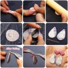Picture of Stainless Steel Modeling Clay Tools Clay Cutters for Polymer Clay Jewelry Making Earring Making Silver Tone 1 Set ( 126 PCs/Set)