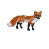 Picture of Polyester Iron On Patches Appliques (With Glue Back) Craft Brown Fox Animal 6.7cm x 4cm, 5 PCs