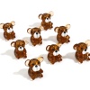 Picture of Lampwork Glass 3D Beads Bear Animal Brown About 20mm x 19mm, Hole: Approx 1.8mm, 2 PCs