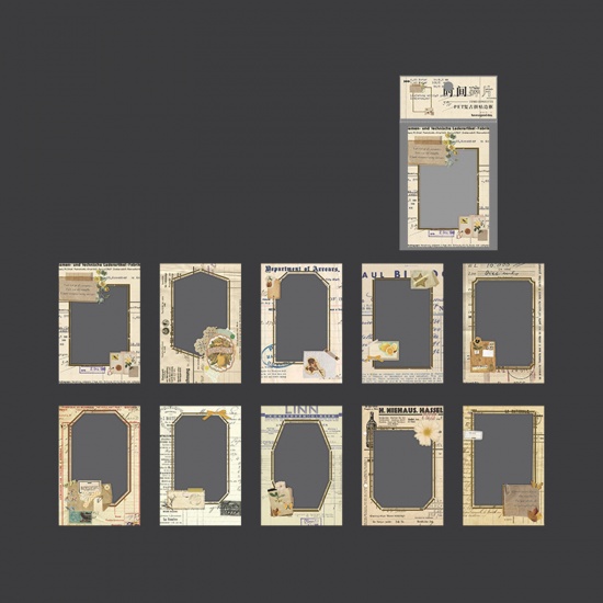 Immagine di PET DIY Decorazione Di Scrapbook Adesivi Multicolore Rettangolo 14.5cm x 8.3cm, 1 Serie ( 20 Pz/Serie)