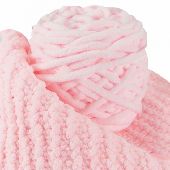 テリレンスーパーソフトヤーン 毛糸 編み物 手編み糸  薄ピンク 1 巻 の画像