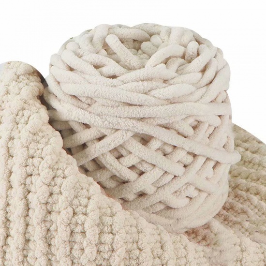 テリレンスーパーソフトヤーン 毛糸 編み物 手編み糸  ライトカーキ 1 巻 の画像