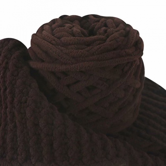 テリレンスーパーソフトヤーン 毛糸 編み物 手編み糸  コーヒー色 1 巻 の画像
