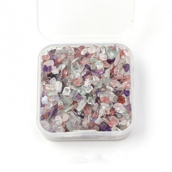 Bild von Kristall ( Natur ) Halbedelstein (Ohne Loch) Chip Perlen Bunt 3mm - 2mm, 1 Box