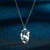 Picture of 304 Stainless Steel Anatomy Jewerly Link Cable Chain Necklace Silver Tone Anatomical Human Heart Hollow 45cm(17 6/8") long, 1 Piece