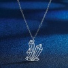 Picture of 304 Stainless Steel Stylish Link Cable Chain Necklace Silver Tone Geometric Hollow 45cm(17 6/8") long, 1 Piece