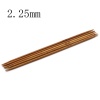 Picture of (US1 2.25mm) Bamboo Double Pointed Knitting Needles Brown 13cm(5 1/8") long, 5 PCs