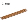 Picture of 3mm Bamboo Double Pointed Knitting Needles Brown 13cm(5 1/8") long, 5 PCs