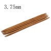 Picture of (US5 3.75mm) Bamboo Double Pointed Knitting Needles Brown 13cm(5 1/8") long, 5 PCs