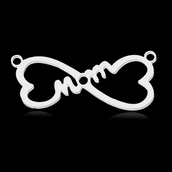 Immagine di 304 Acciaio Inossidabile Charms Cuore Tono Argento 29mm x 11.5mm, 2 Pz