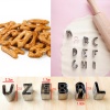 Picture of Stainless Steel Fondant Cake Sugarcraft Clay Mold Silver Tone Capital Alphabet/ Letter 1 Set ( 26 PCs/Set)