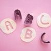 Picture of Stainless Steel Fondant Cake Sugarcraft Clay Mold Silver Tone Capital Alphabet/ Letter 1 Set ( 26 PCs/Set)