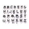 Picture of Stainless Steel Fondant Cake Sugarcraft Clay Mold Silver Tone Capital Alphabet/ Letter 1 Set ( 26 PCs/Set)