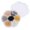 Picture of Iron Based Alloy Jump Rings Findings Mixed 7 Colors Oval 6mm x 4mm, 1 Set