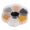 Picture of Iron Based Alloy Jump Rings Findings Mixed 7 Colors Oval 6mm x 4mm, 1 Set