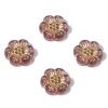 Picture of Acrylic Flora Collection Beads Mauve Flower About 13mm x 12mm, Hole: Approx 1.2mm, 10 PCs