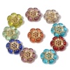 Picture of Acrylic Flora Collection Beads At Random Color Flower About 13mm x 12mm, Hole: Approx 1.2mm, 10 PCs