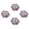 Picture of Acrylic Flora Collection Beads Mauve Flower About 13mm x 12mm, Hole: Approx 1.2mm, 10 PCs