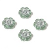 Picture of Acrylic Flora Collection Beads Light Green Flower About 13mm x 12mm, Hole: Approx 1.2mm, 10 PCs