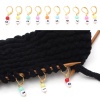 Imagen de Cobre & Acrílico Knitting Stitch Markers 0-9 Chapado en Oro Al Azar Número 3.1cm x 1.1cm, 1 Juego ( 10Unidades/Juego)