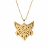Picture of 304 Stainless Steel Stylish Link Cable Chain Necklace Gold Plated Fox Animal 52cm(20 4/8") long, 1 Piece