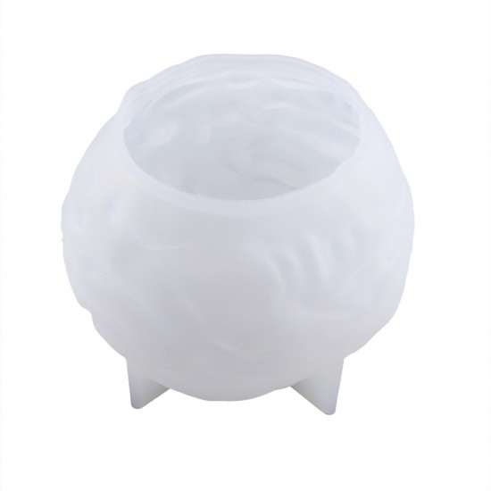 Immagine di Silicone Muffa della Resina per Gioielli Rendendo Candeliere Bianco 10.2cm x 8.4cm, 1 Pz