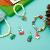 Bild von Weihnachtsanhänger aus Harz, silberfarben, zufällige Farbe, 3,1 x 1,8 cm - 2,6 x 1,8 cm, 9 Stück