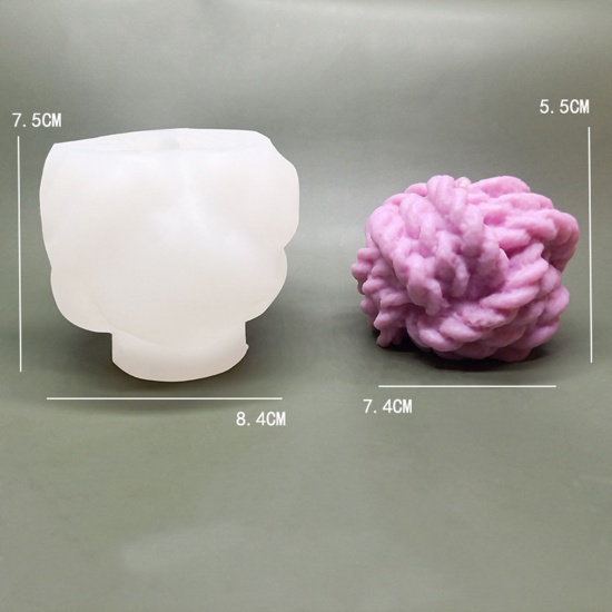 Bild von Silicone Resin Mold For Jewelry Magic Square Soap Candle Making White 8.4cm x 7.5cm, 1 Piece