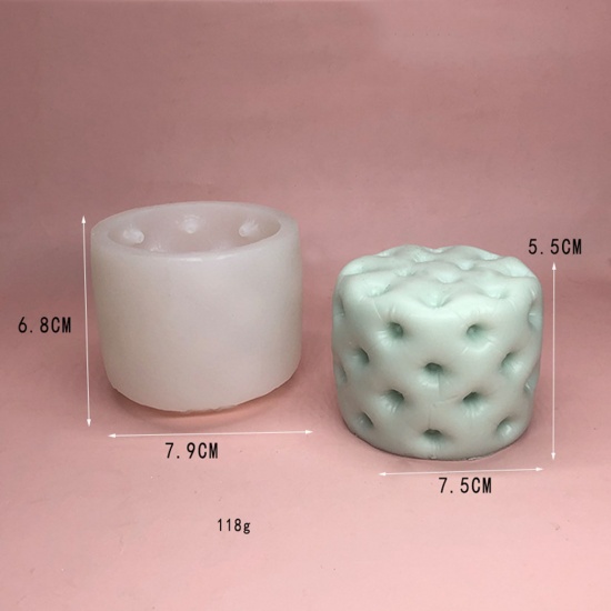 Bild von Silikonform aus Harz für Schmuckherstellung, magisches Quadrat, Seife, Kerze, weiß, 7,9 cm x 6,8 cm, 1 Stück